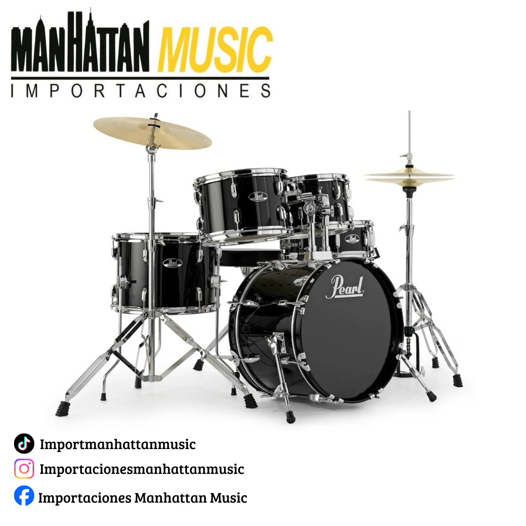 Batería Acústica Pearl Roadshow Jet Black