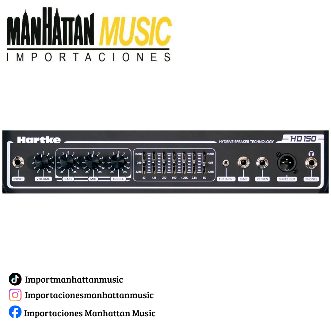 Hartke HD150 – Amplificador de Bajo 1×15″ 150W - Imagen 3