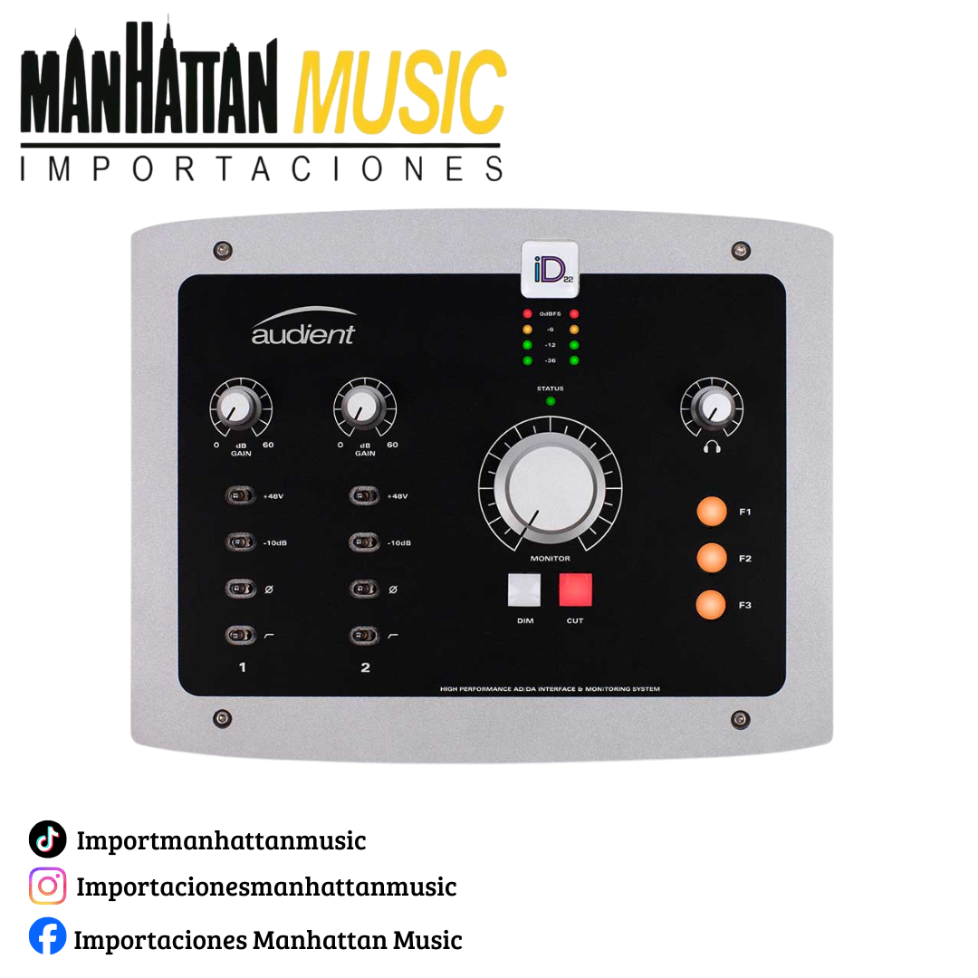 Interface 10n _ 14out Audio Interface Audient ID22
