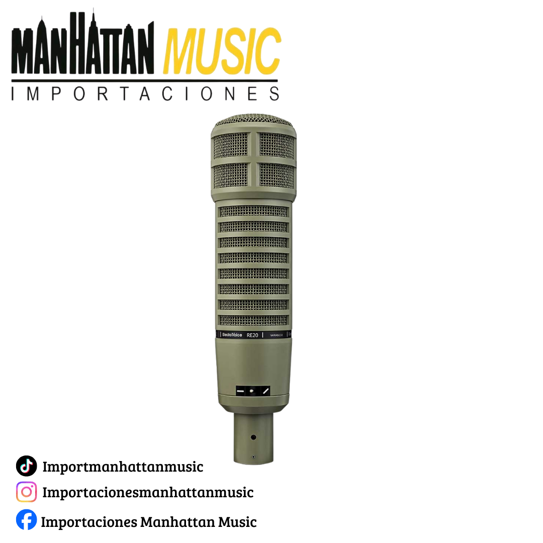 Micrófono condensador con estuche Electrovoice RE-20