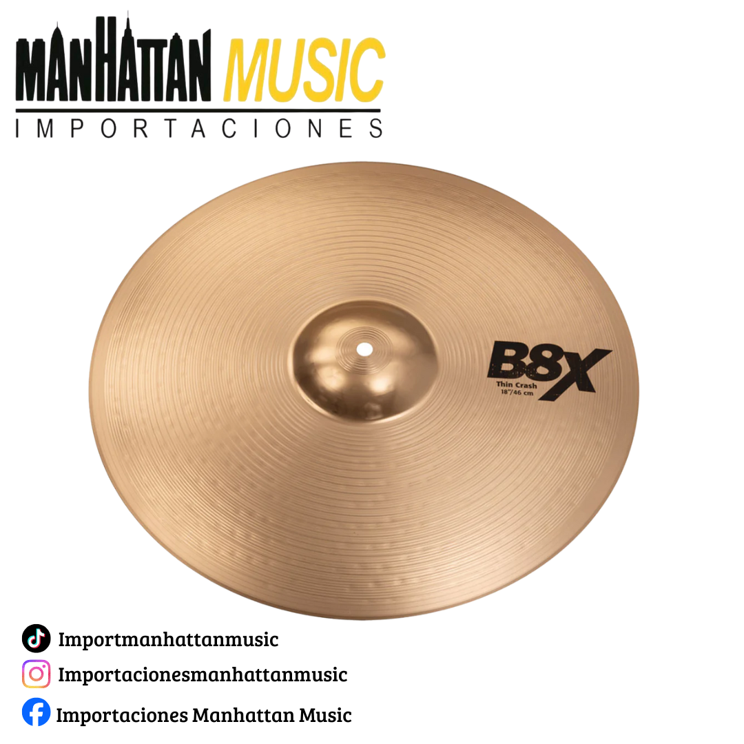 Platillo Sabian B8X Thin Crash 18"/46cm